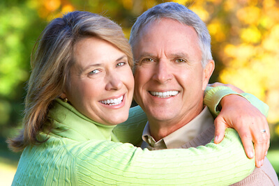 Diabetic Retinopathy Maine Senior couple smiling after diabetic retinopathy treatment